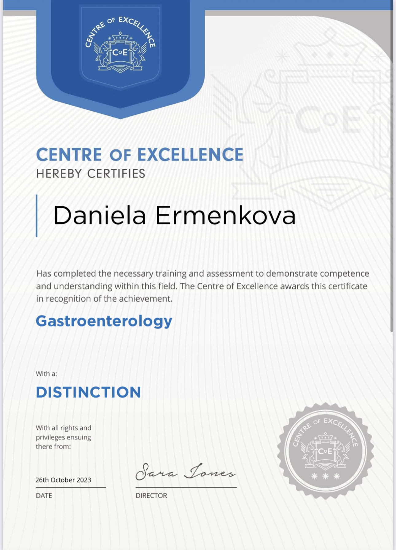 Gastroenterology Diploma Centre of Excellence